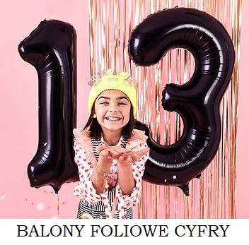 BALONY FOLIOWE CYFRY